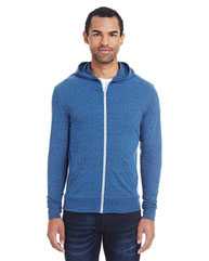 Triblend Full-Zip Light Hooded Sweatshirt