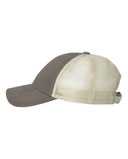 Contrast-Stitch Mesh-Back Cap