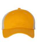 Contrast-Stitch Mesh-Back Cap