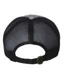 Contrast-Stitch Mesh-Back Cap
