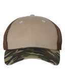 Contrast-Stitch Mesh-Back Cap