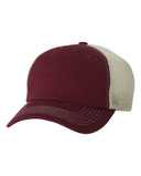 Contrast-Stitch Mesh-Back Cap