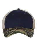 Contrast-Stitch Mesh-Back Cap