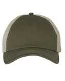 Contrast-Stitch Mesh-Back Cap
