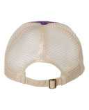 Contrast-Stitch Mesh-Back Cap