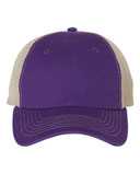 Contrast-Stitch Mesh-Back Cap