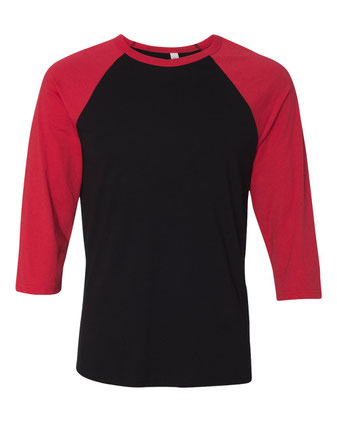 BELLA + CANVAS Three-Quarter Sleeve Baseball Tee 3200C