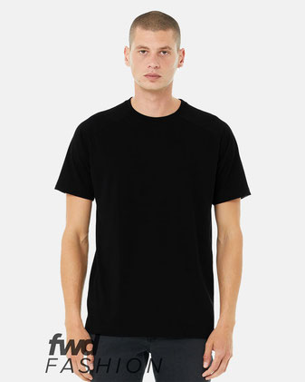 BELLA + CANVAS Heather CVC Raglan Tee 3201C