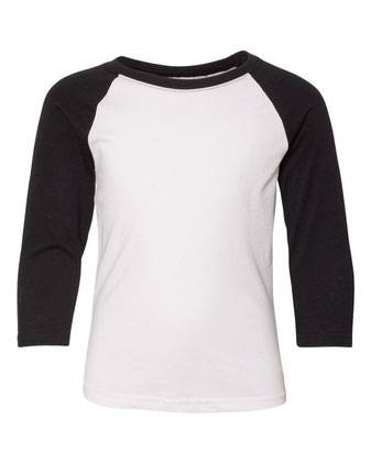 Next Level Youth CVC Three-Quarter Sleeve Raglan T-Shirt 3352N