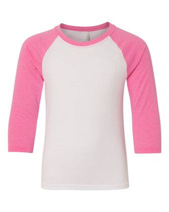 Next Level Youth CVC Three-Quarter Sleeve Raglan T-Shirt 3352N