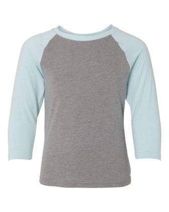 Next Level Youth CVC Three-Quarter Sleeve Raglan T-Shirt 3352N