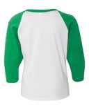 Youth CVC Three-Quarter Sleeve Raglan T-Shirt