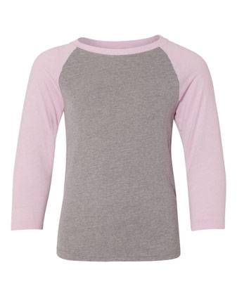 Next Level Youth CVC Three-Quarter Sleeve Raglan T-Shirt 3352N