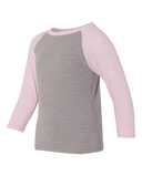 Youth CVC Three-Quarter Sleeve Raglan T-Shirt