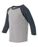 Youth CVC Three-Quarter Sleeve Raglan T-Shirt