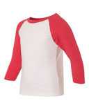 Youth CVC Three-Quarter Sleeve Raglan T-Shirt