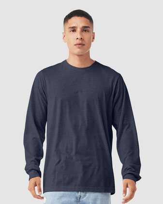 BELLA + CANVAS Heather CVC Long Sleeve Tee 3501CVC