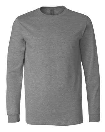 BELLA + CANVAS Heather CVC Long Sleeve Tee 3501CVC