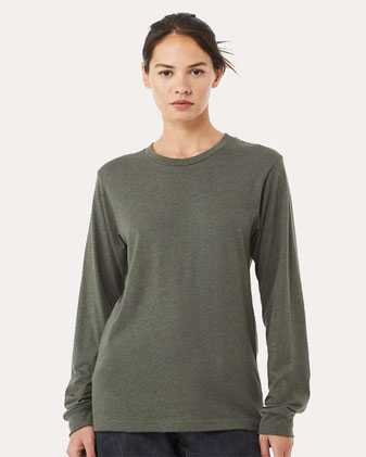BELLA + CANVAS Heather CVC Long Sleeve Tee 3501CVC