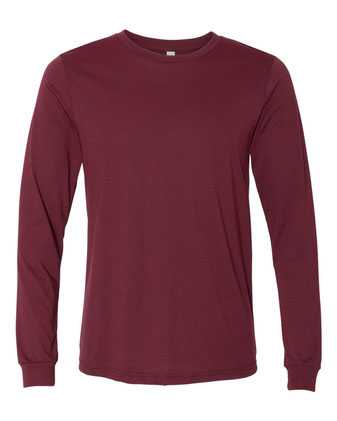 BELLA + CANVAS Heather CVC Long Sleeve Tee 3501CVC