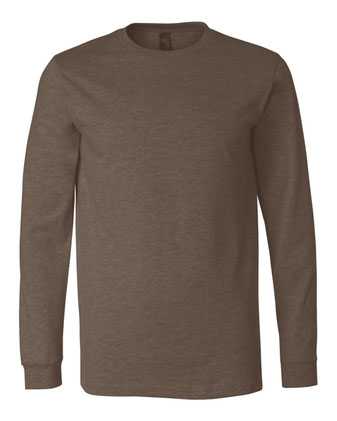 BELLA + CANVAS Heather CVC Long Sleeve Tee 3501CVC
