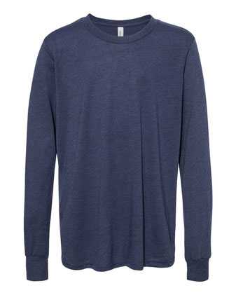BELLA + CANVAS Youth Heather CVC Long Sleeve Tee 3501YCVC