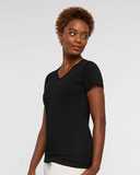 LAT Women's Fine Jersey V-Neck Tee 3507