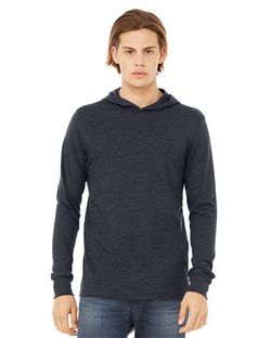 BELLA + CANVAS Jersey Hooded Long Sleeve Tee 3512 BELLA + CANVAS Jersey Hooded Long Sleeve Tee 3512