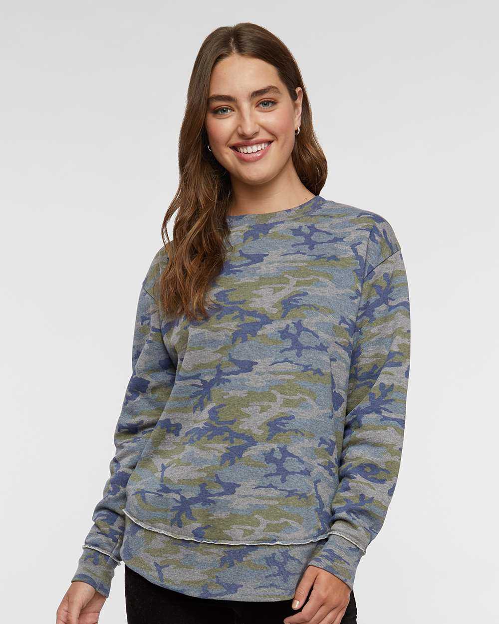 LAT Women's Weekend Fleece Crewneck Sweatshirt 3525