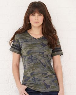 LAT Women's Football V-Neck Fine Jersey Tee 3537 LAT Women's Football V-Neck Fine Jersey Tee 3537