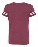 Women's Football V-Neck Fine Jersey Tee