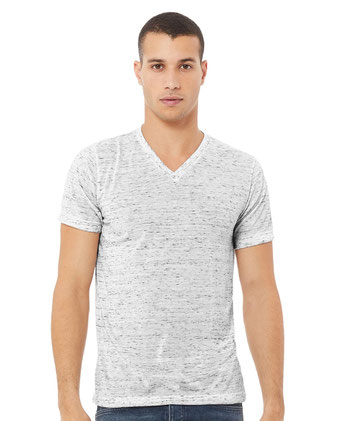 BELLA + CANVAS Textured Jersey V-Neck Tee 3655C