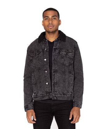 Threadfast Apparel Sherpa-Lined Denim Jacket 372J