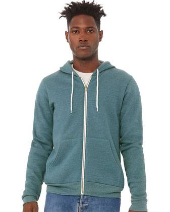BELLA + CANVAS Sponge Fleece Full-Zip Hoodie 3739