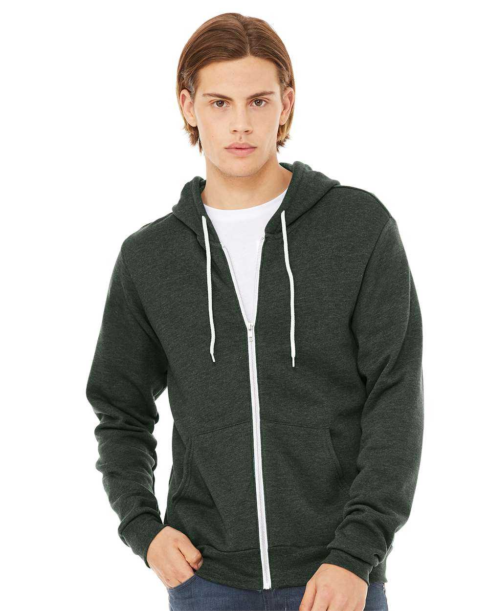 BELLA + CANVAS Sponge Fleece Full-Zip Hoodie 3739