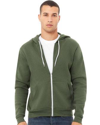 BELLA + CANVAS Sponge Fleece Full-Zip Hoodie 3739