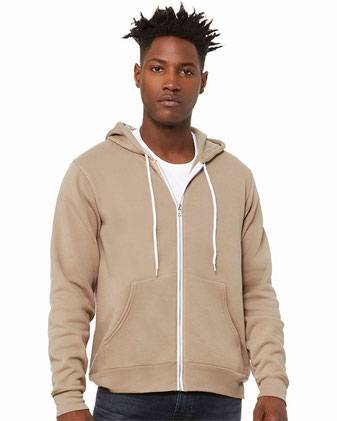 BELLA + CANVAS Sponge Fleece Full-Zip Hoodie 3739