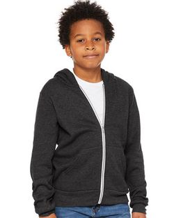 Youth Sponge Fleece Full-Zip Hoodie Youth Sponge Fleece Full-Zip Hoodie