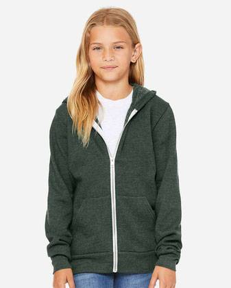 Youth Sponge Fleece Full-Zip Hoodie