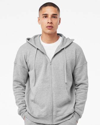 Bella Canvas 3759 Sponge Fleece DTM Full-Zip Hoodie