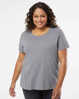 LAT Curvy Collection Women's Fine Jersey Tee 3816