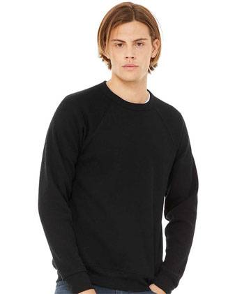BELLA + CANVAS Sponge Fleece Raglan Crewneck Sweatshirt 3901