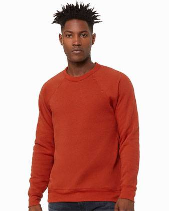 BELLA + CANVAS Sponge Fleece Raglan Crewneck Sweatshirt 3901