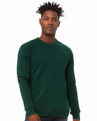 BELLA + CANVAS Sponge Fleece Raglan Crewneck Sweatshirt 3901