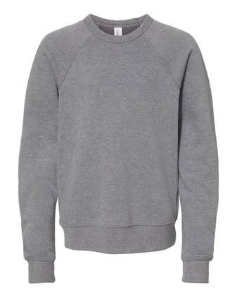 BELLA + CANVAS Youth Sponge Fleece Crewneck Sweatshirt 3901Y