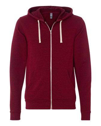 BELLA + CANVAS Triblend Sponge Fleece Full-Zip Hoodie 3909