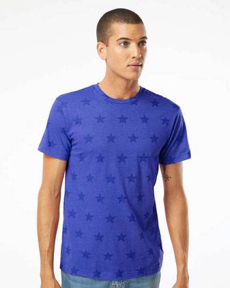 Code Five Star Print Tee 3929