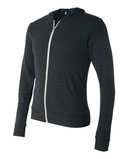 BELLA + CANVAS Triblend Lightweight Full-Zip Hooded Long Sleeve Tee 3939