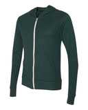 Triblend Lightweight Full-Zip Hooded Long Sleeve Tee