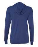 Triblend Lightweight Full-Zip Hooded Long Sleeve Tee